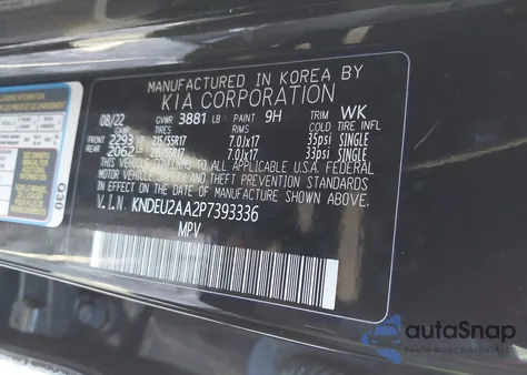 2023 Kia Seltos S из США, поврежденный, VIN KNDEU2AA2P7393336